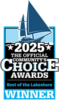 2025 Official Community's Choice Awards, Best of the Lakeshore Winner badge